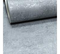 Muriva Metallic Industrial Grey Wallpaper - Charcoal Slate Grey Textured Silver Distressed Concrete Effect Wallpaper - Paste The Wall - Bedrrom, Livng Room, Hallway, Kitchen