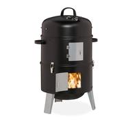Charcoal smoker Outdoor Cooking Grill 3-in-1 Grilling Chamber Portable 5.5 kg