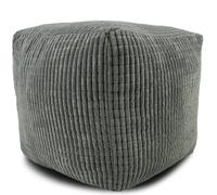(Charcoal) Square Cord Footstool Pouffe Ottoman Foot Rest