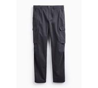 Charcoal Straight Leg Cargo Trousers 30R