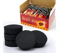 Charcoal Tablets for Incense, MEKER Quick Light Charcoal Briquettes, Charcoal Disk Lights, 33 mm Nature Coal Disks, Long Burning, Fast Lighting, Instant Fire Coal Tablet (100Pcs)