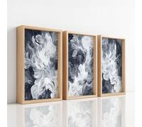 Charcoal Wall Art Modern Prints for Home Decor Abstract Swirling Lines Elegant Canvas Prints Artwork Hanging Pictures for Bedroom Bathroom Living Room Hallway Kitchen or Office