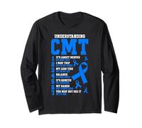 Charcot Marie Tooth Disease Funny CMT Warrior Long Sleeve T-Shirt