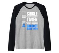 Charcot Marie Tooth Disease Funny CMT Warrior Raglan Baseball Tee