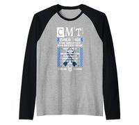 Charcot Marie Tooth Disease Funny CMT Warrior Raglan Baseball Tee