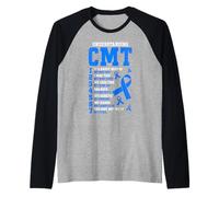 Charcot Marie Tooth Disease Funny CMT Warrior Raglan Baseball Tee