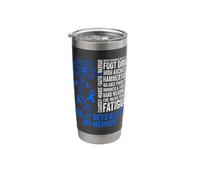 Charcot Marie Tooth Disease Funny CMT Warrior Stainless Steel Insulated Tumbler