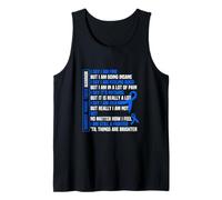 Charcot Marie Tooth Disease Funny CMT Warrior Tank Top