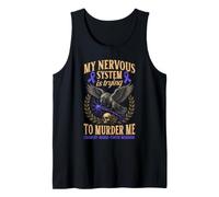 Charcot Marie Tooth Disease Funny CMT Warrior Tank Top