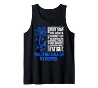 Charcot Marie Tooth Disease Funny CMT Warrior Tank Top