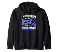 Charcot Marie Tooth Disease Funny CMT Warrior Zip Hoodie