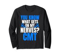 Charcot Marie Tooth Salsa Disease Funny CMT Warrior Long Sleeve T-Shirt