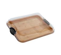 Charcuterie Board with Locking Lid, Cheese Cutting Board, Compartment Cutting Board, Perfect for Charcuterie, Snacks, and More - Make It. Take It. Enjoy It, 28 X 35.5cm Single Compartment
