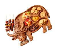 Charcuterie Board Wooden Cow Shaped Serving Plate