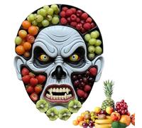 Charcuterie Boards,Black Serving Trays and Platters, Wooden Cheese Board Candy Bowl Gothic Kitchen Dishes Halloween Party Day of The Dead Baking Sheet with Wire Rack Set (Beige, 32X30X3CM)