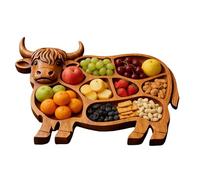 Charcuterie Boards - Multi-Compartment Heat Resistant, Cheese Board Serving Tray | for Parents Wedding Housewarming Christmas Holiday Kitchen Table Hosting Food Fruit