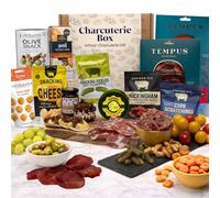 Charcuterie Gift Box Hamper, Meat & Cheese Gift Set with British Bresaola, 3 Meat Selection, Vintage Cheddar & 8 Other Gourmet Snacks, Food Hamper Gift for Men & Women, Unique Gift Idea