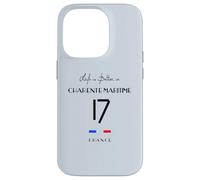 CHARENTE-MARITIME Number 17 Nouvelle Aquitaine France Black Case for iPhone 14 Pro