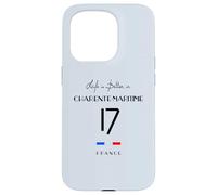 CHARENTE-MARITIME Number 17 Nouvelle Aquitaine France Black Case for iPhone 15 Pro