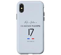CHARENTE-MARITIME Number 17 Nouvelle Aquitaine France Black Case for iPhone X/XS