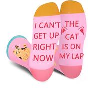 Charfia Cat Mum Mothers Day Gifts From the Cat Socks Gifts for Lovers Themed Presents Gifts for Women, Funny Birthday Socks Women