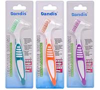 chargantyang Denture Brush Dual Head Toothbrushes Hard Denture Cleaning Brush Denture Toothbrush Cleaning Brush False Teeth Brush Toothbrush(3PACK) 2