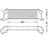 Charge Air Coole DENSO DIT12004 for IVECO DAILY V Bus 3 2011-2014