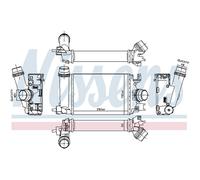 Charge Air Coole NISSENS 961359 for DACIA LOGAN II 1 2019-
