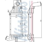 Charge Air Coole NISSENS 96863 for OPEL ASTRA G Estate (T98) 1.7 1998-2000
