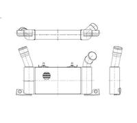 Charge Air Coole NRF 309098 for MITSUBISHI PAJERO IV (V8_W, V9_W) 3.2 2007-