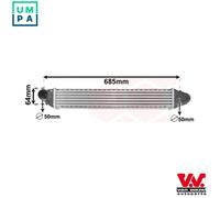VAN WEZEL 58004248 Intercooler, charger for SEAT,VW