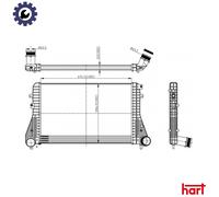 CHARGE AIR COOLER 612 513 FOR VW CC/B7/PASSAT/B6 SHARAN/VAN TIGUAN SEAT 2.0L