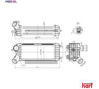 CHARGE AIR COOLER 621 262 FOR FORD GRAND/C-MAX/Van T1DA/T1DB/T3DA/T3DB 1.6L