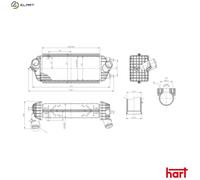 CHARGE AIR COOLER 642 957 FOR HYUNDAI KIA D4FD 1.7L 4cyl ix35D4FD 1.7L 4cyl