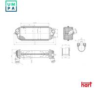 CHARGE AIR COOLER 642 957 FOR HYUNDAI KIA D4FD 1.7L 4cyl ix35D4FD 1.7L 4cyl