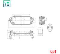 CHARGE AIR COOLER 642 957 FOR HYUNDAI KIA D4FD 1.7L 4cyl ix35D4FD 1.7L 4cyl