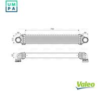 CHARGE AIR COOLER 818806 FOR MERCEDES-BENZ M 266.980 2.0L OM640.941/940 2.0L