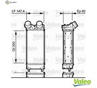 CHARGE AIR COOLER 818837 FOR PEUGEOT PARTNER/TEPEE 3008/MPV GRAND/RAID 308/SW