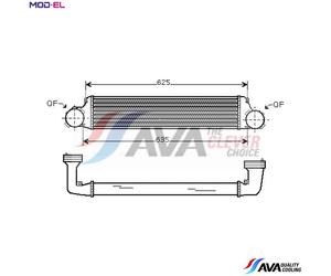 CHARGE AIR COOLER BW4280 FOR BMW 3/X/SAV/E8/Convertible/E46/Compact X3/E83 2.0L