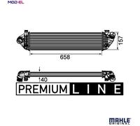 MAHLE ORIGINAL CI 198 000P Intercooler