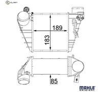 CHARGE AIR COOLER CI 22 000S FOR SKODA OCTAVIA/Combi/Van VW BORA GOLF/IV/Mk 1.8L