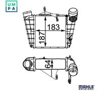MAHLE CI 298 000S Intercooler