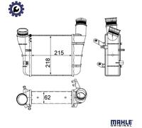 CHARGE AIR COOLER CI 336 000S FOR AUDI A4/S4/Convertible A6/S6 BRC/BPW 2.0L 4cyl