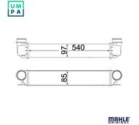 MAHLE ORIGINAL CI 338 000S Intercooler