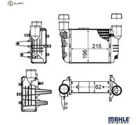 MAHLE ORIGINAL CI 381 000S Intercooler