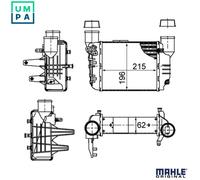 MAHLE ORIGINAL CI 381 000S Intercooler