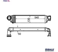 MAHLE ORIGINAL CI 425 000S Intercooler