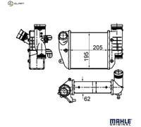 MAHLE ORIGINAL CI 484 000S Intercooler