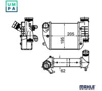 MAHLE ORIGINAL CI 484 000S Intercooler
