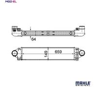 MAHLE ORIGINAL CI 499 000S Intercooler